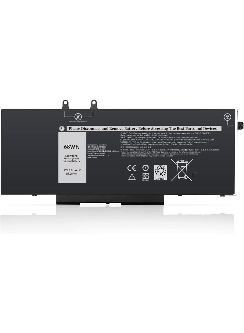 Replacement 3HWPP Battery – Compatible with Dell 5401 / 5411 / 5501 / 5510 / 5511 & More (15.2V 68Wh - Image 1
